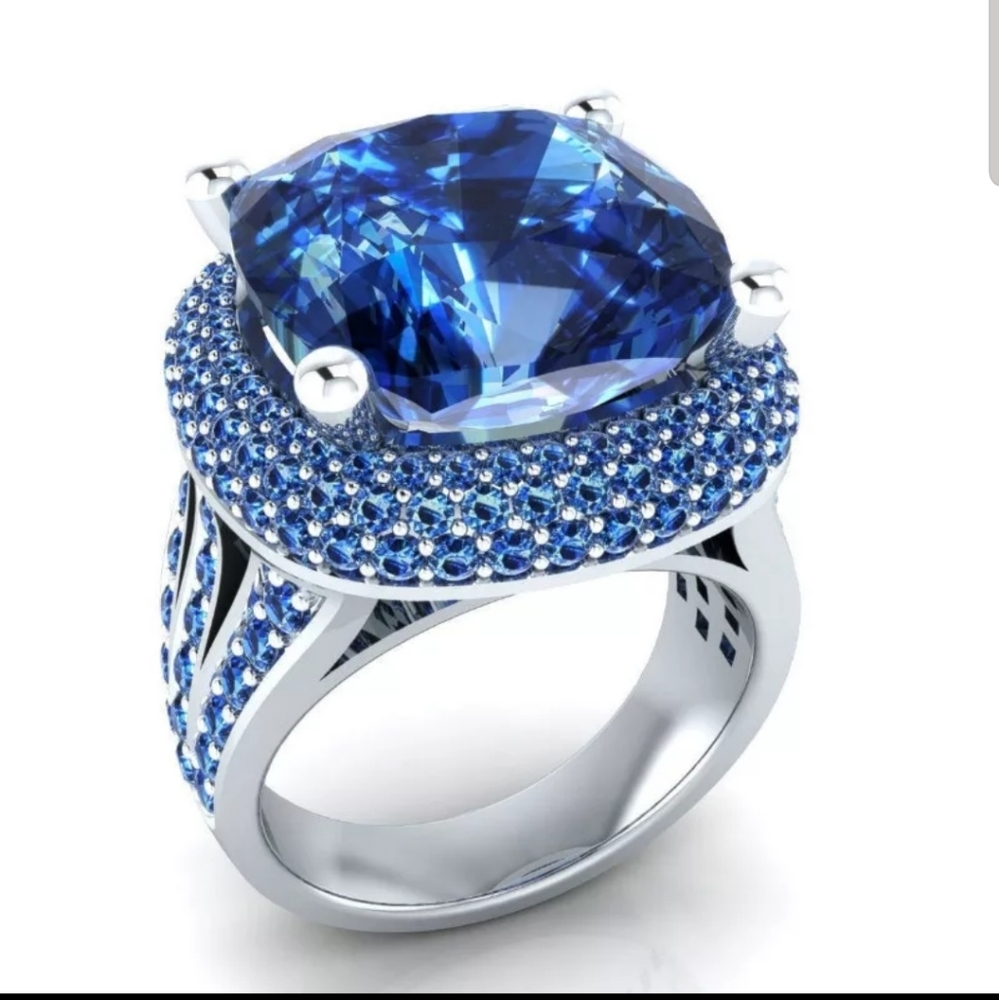 💙NEW VINTAGE SAPPHIRE BLUE RING 💍
